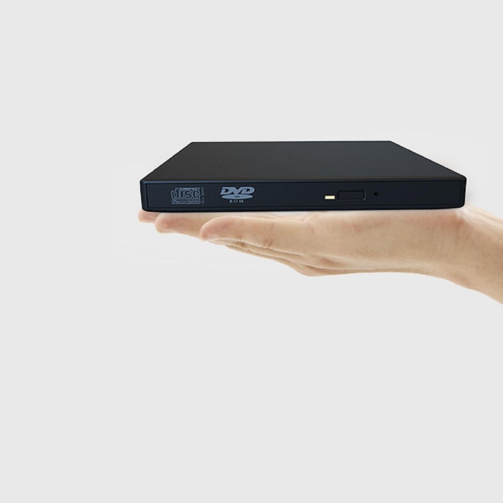 USB 2.0 Slim External DVD Rom Optical Drive CD DVD RW Player Reader Recorder t