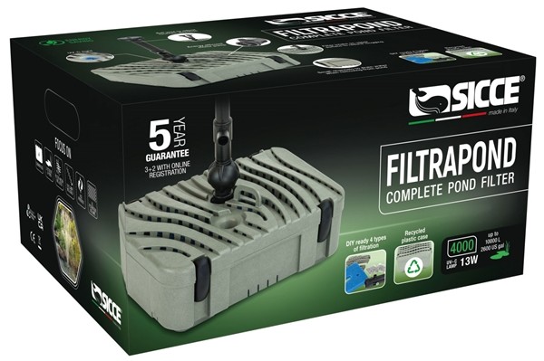 Sicce FILTRAPOND 4000 - 1000 gph - 13W UV-C