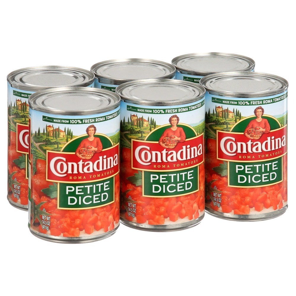 Canned Petite Diced Tomatoes, 15 Ounce Cans, 6-Pack