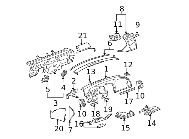 Genuine GM Lower Panel 22731679