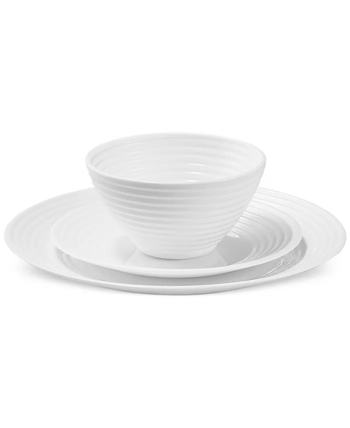 Arch Studio Opal Glass Spiral 9 Pc. Dinnerware Set (Incomplete Set)
