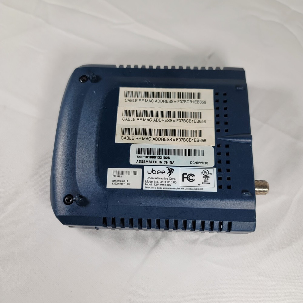 Ubee Cable Modem U10C018.89 - Modem ONLY