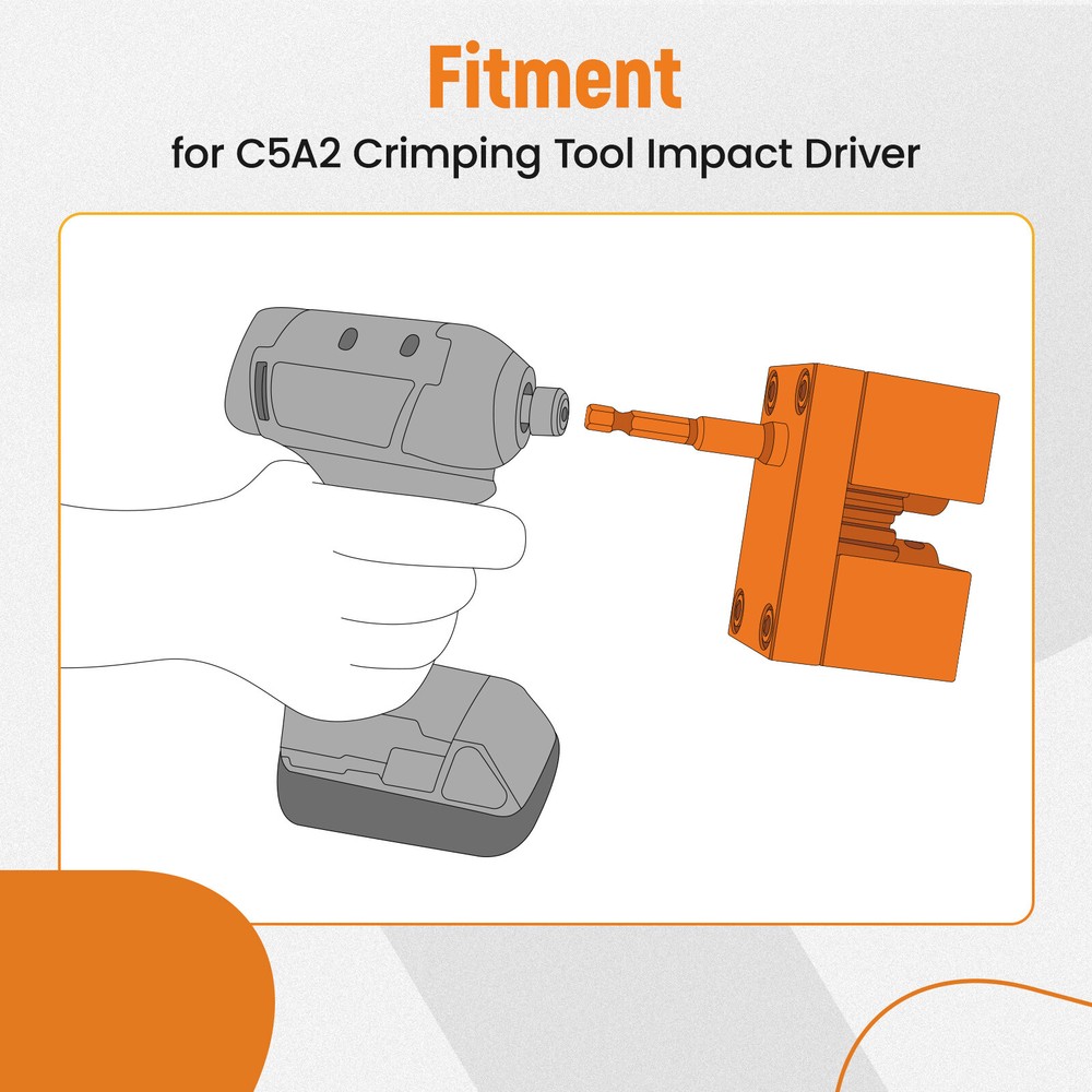 Impact Power Assisted Crimper Replacement Impact Driver Crimp Galvanized Steel