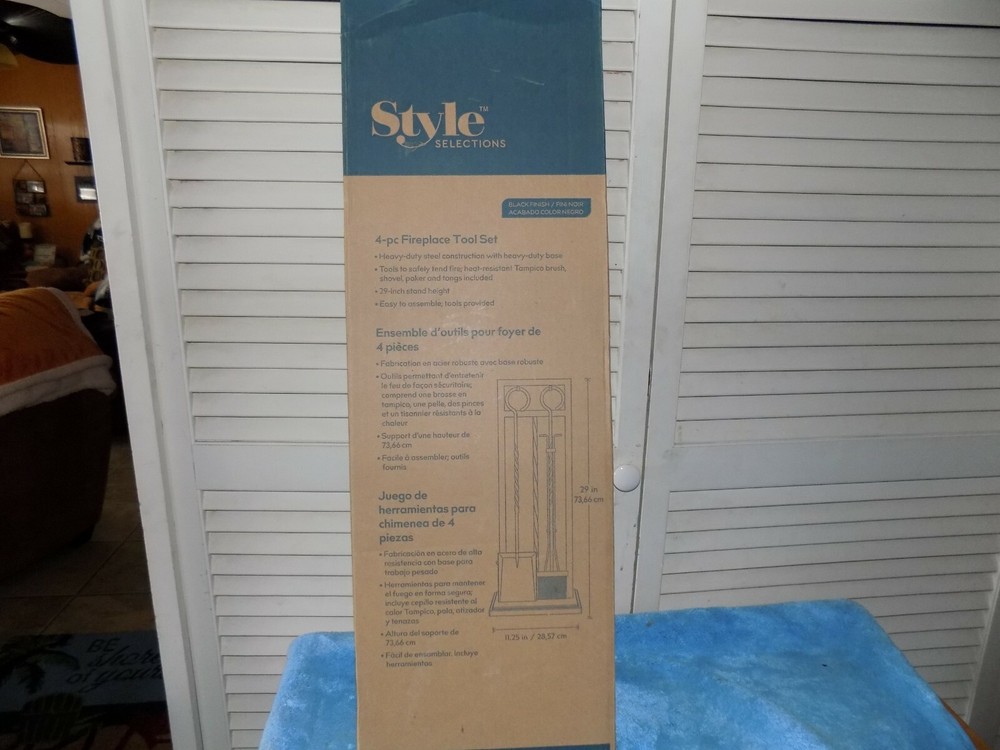 Style Selections 4 pc Fireplace Tool Set #0669004