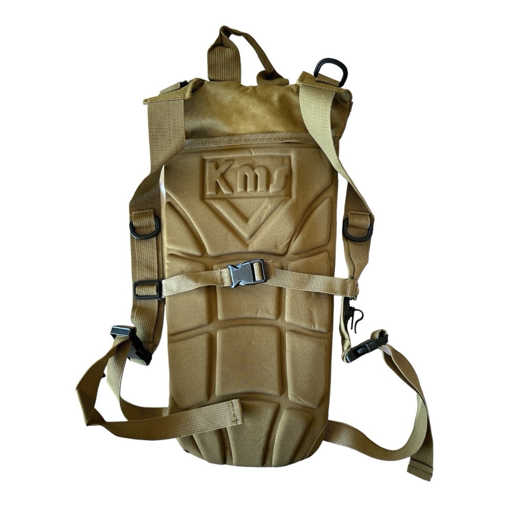 KMS Hydration Backpack – Beige w/ Water Bladder – No Original Packaging – Used