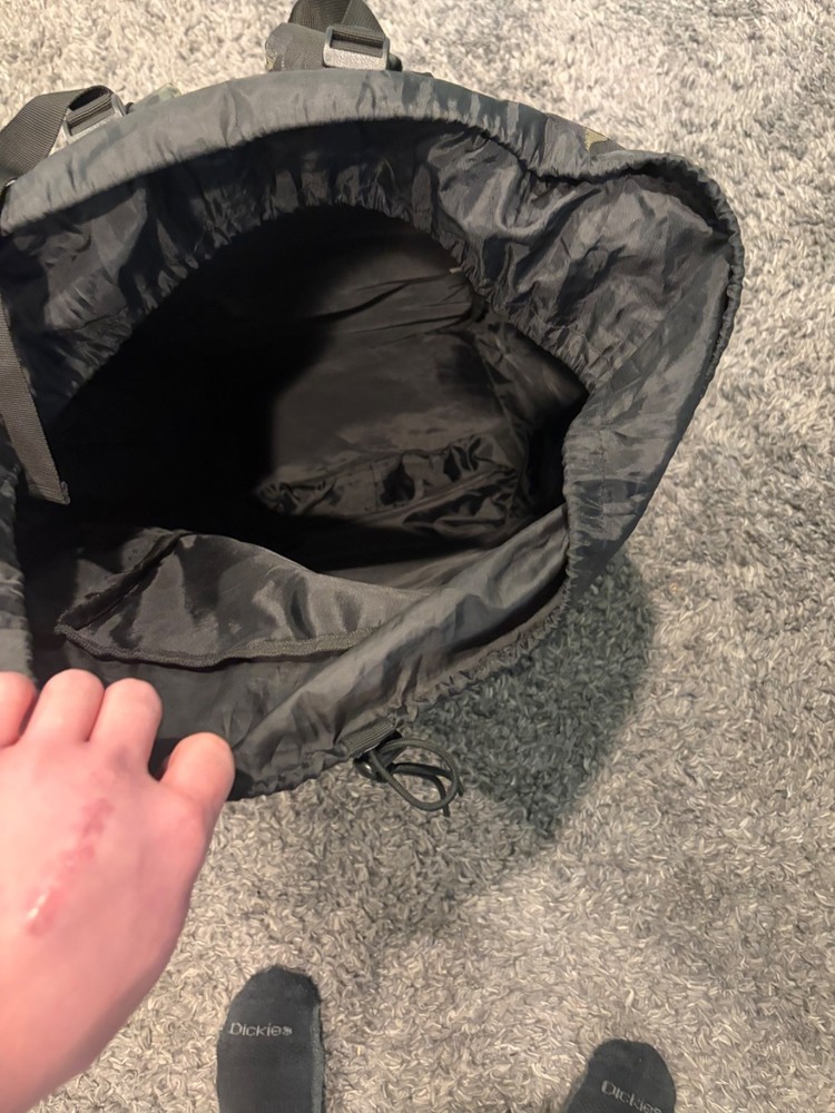 75-85 liters camo backpack, water resistant