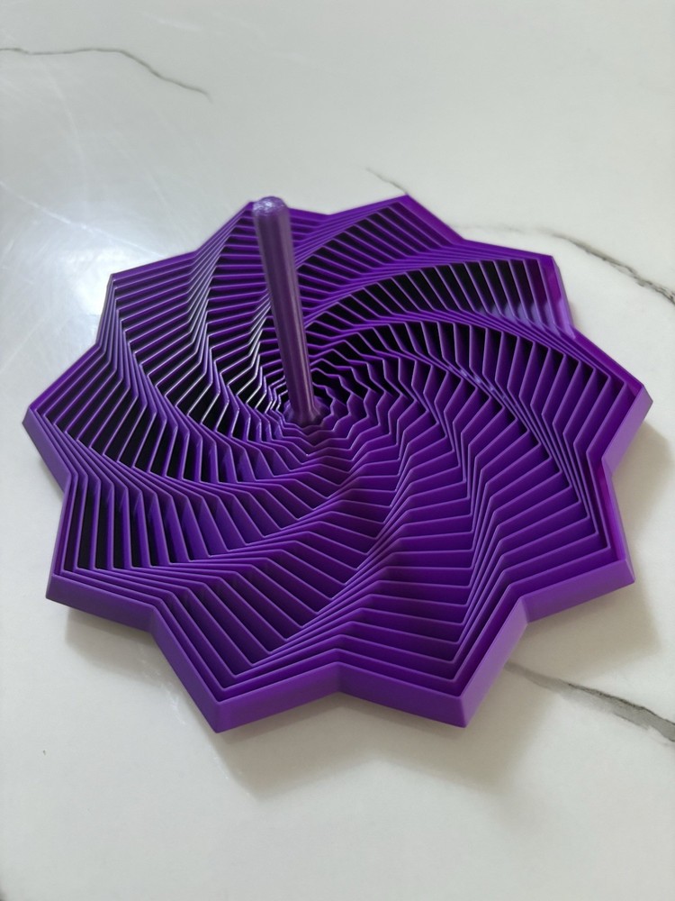 3D Printing Expanded Sensory Fidget Star Model Visual Illusion Hexagon Whirling