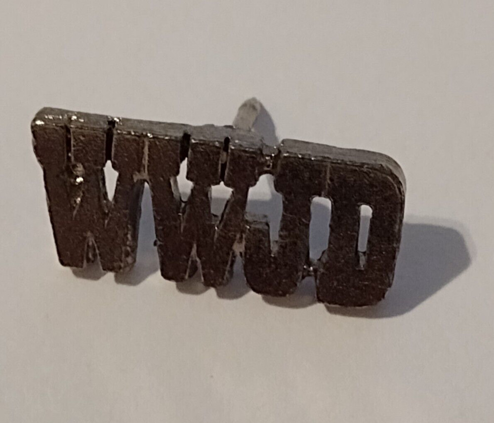 WWJD Letters Religious Small Tack Pin