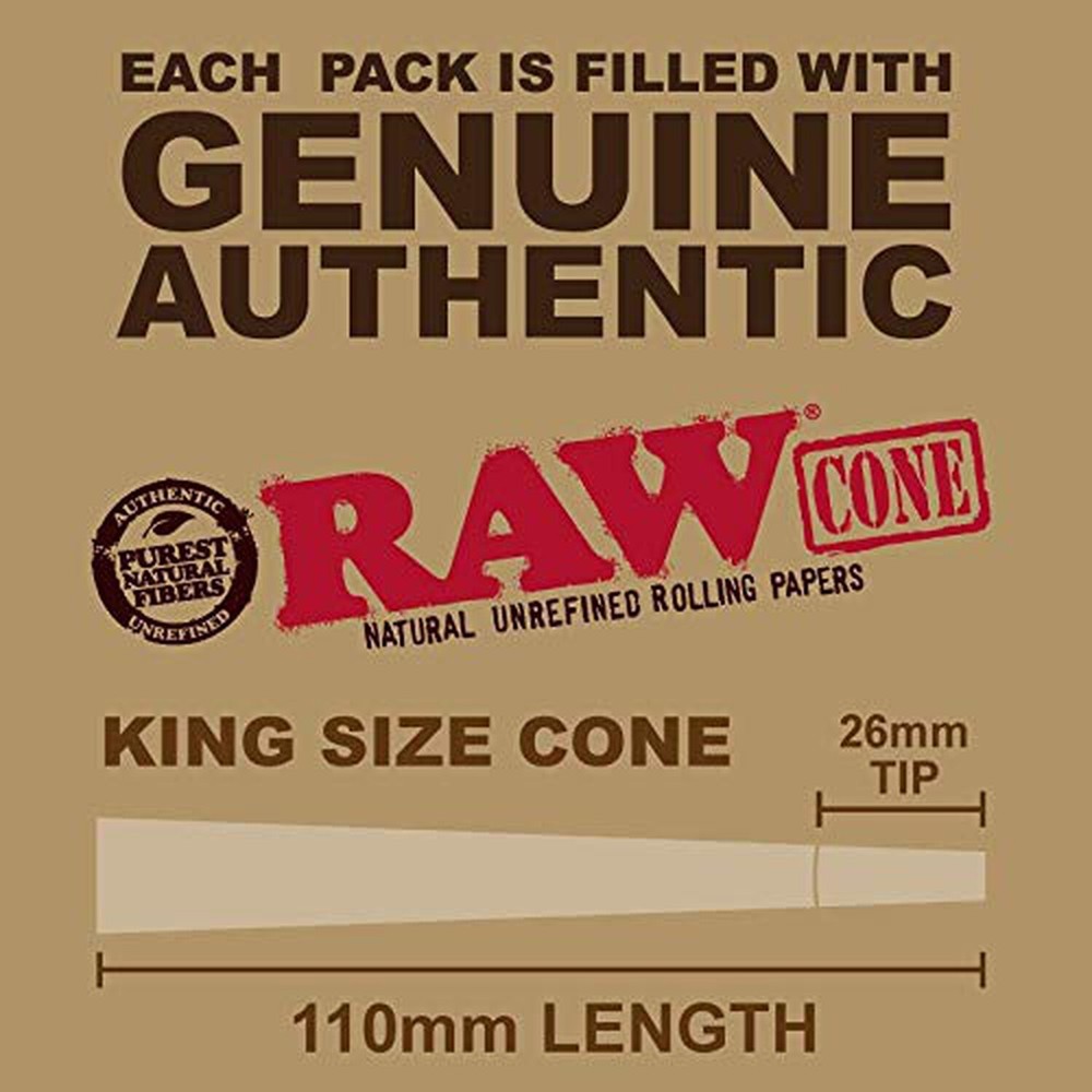RAW Cones Classic King Size: 100 Pack