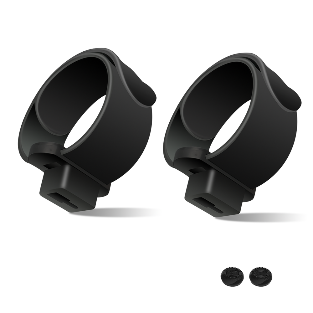 For Quest 3 VR Controller Grip Cover Anti-Collision Bracket with Wristband Strap