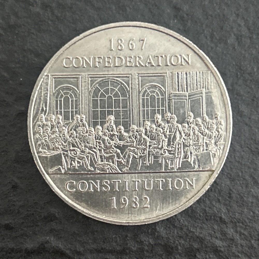 1982 Canada Dollar Commemorating 115th Anniversary of Constitution