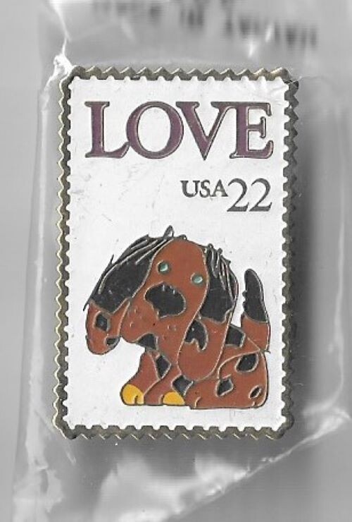 USPS #2202 LOVE ISSUE 22c PINBACK