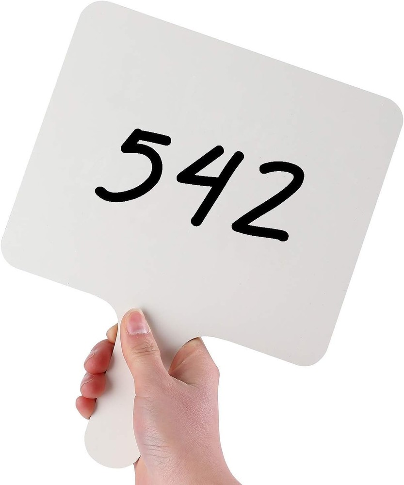 Dry Erase Answer Paddle White Board Double Sided Paddles 25 Pack