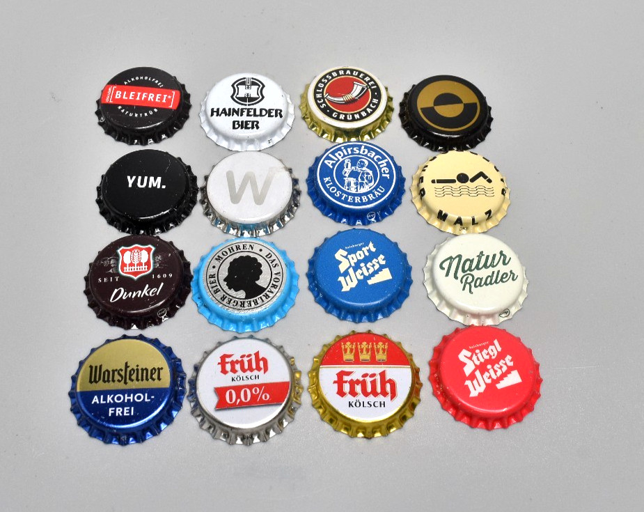 Beer Crown Caps Tops Collection   16x