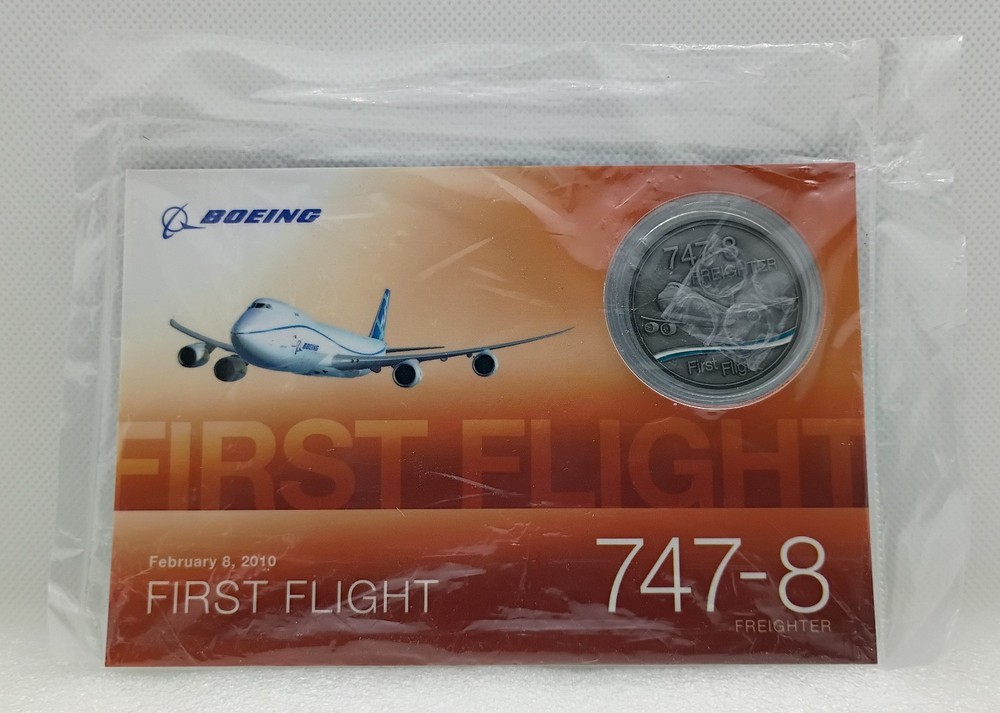 Boeing 747-8 Freighter First Flight Challenge Coin