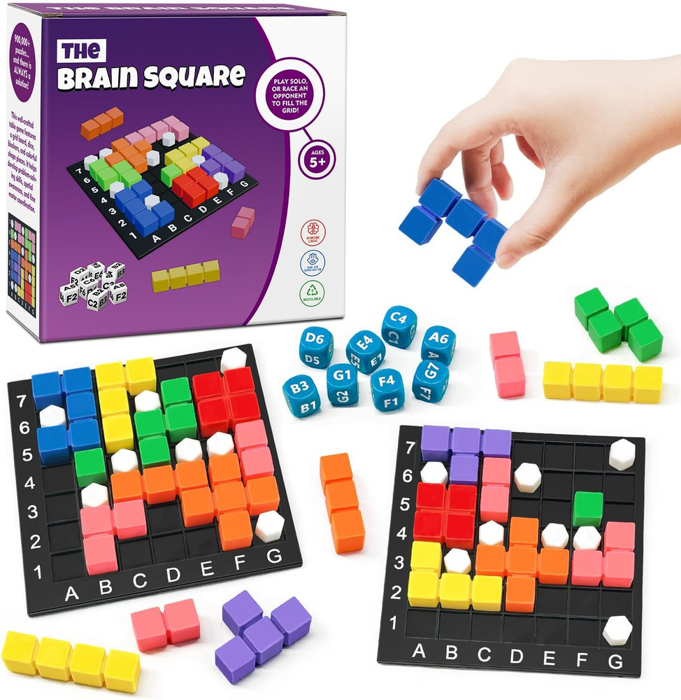 Brain Square STEM Puzzle Game - 160,000+ Pattern Matching Solutions!