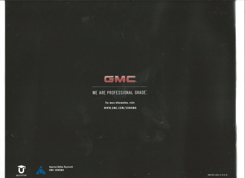 2003 GMC Sonoma brochure