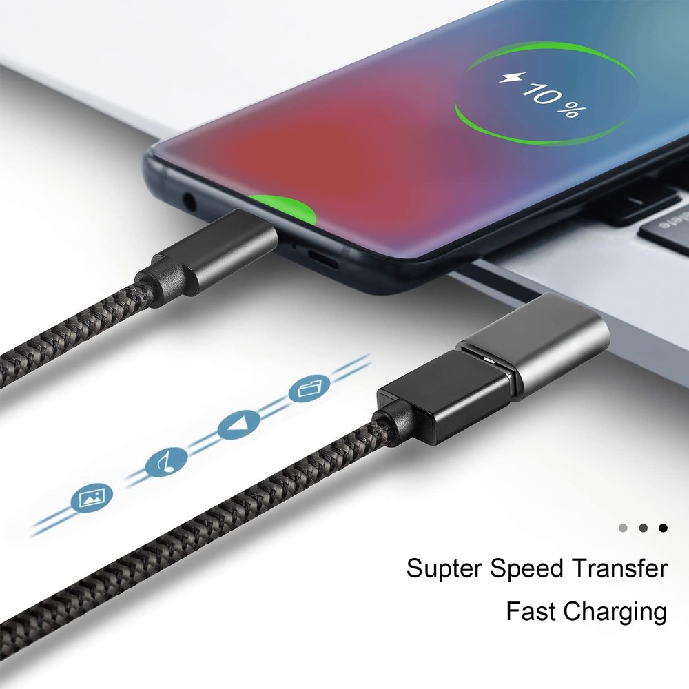 USB C to Adapter, Type C Thunderbolt 4 OTG Converter, Black, Grey, Silver