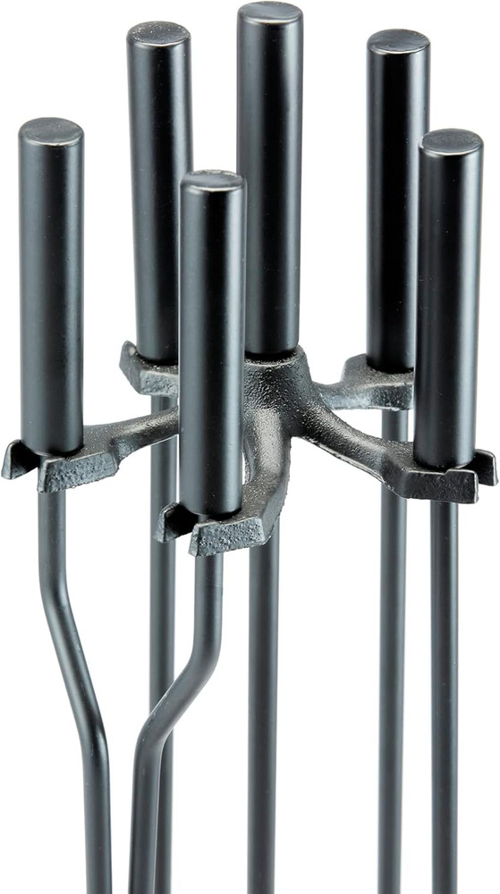 5-Piece Black Fireplace Tools Set (F-1070)
