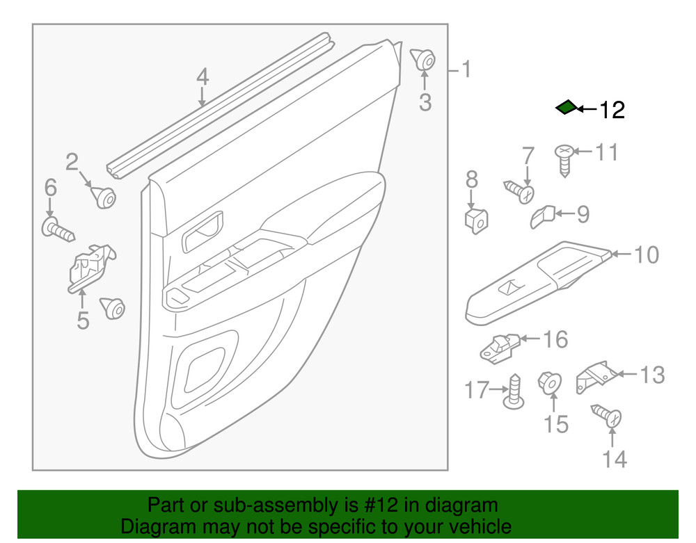 Genuine Mitsubishi Switch Bezel Cap MR655240