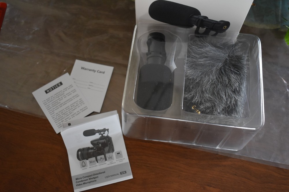 Mini Cardioid Micro Directional Black Shotgun Microphone For Smartphone/Camera 