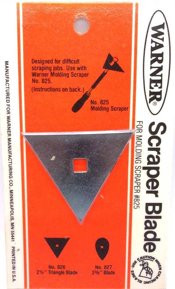 Warner - 2-1/2" Triangle Scraper Blade #826