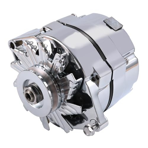 New Alternator Chrome Replacement For Chevy BBC SBC 110Amp 1 Wire High Output