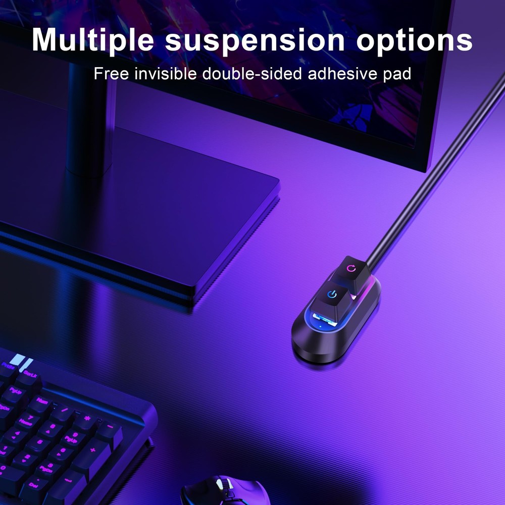 SinLoon External Power Button for Desktop, PC Switch, Push Black