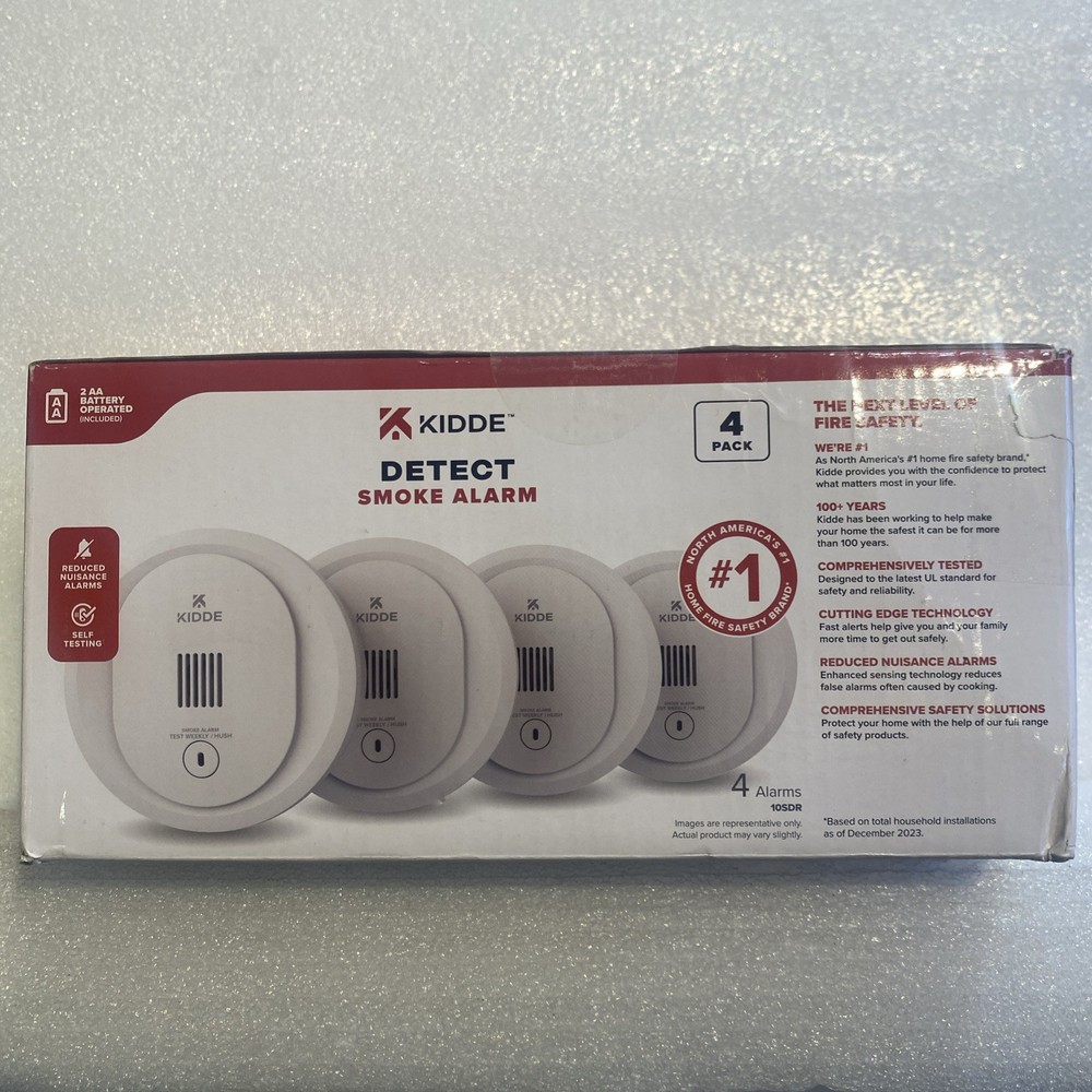 KIDDE 10SDR Detect Smoke Alarm - 4 Pack NEW
