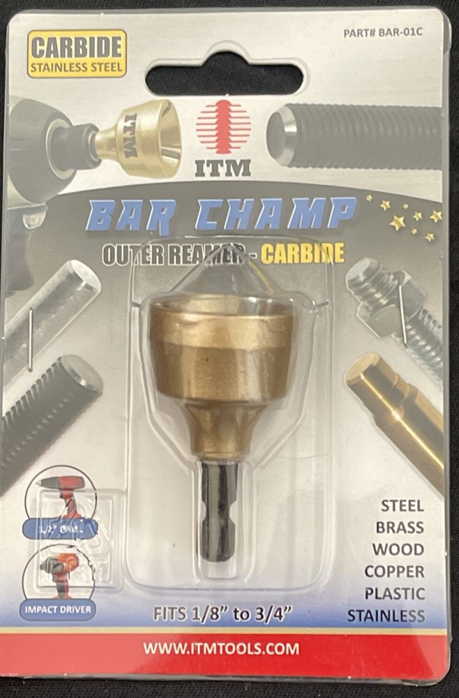 Bar Champ BAR-01C - Small Premium Deburring Tool and External Chamfer Tool - ...