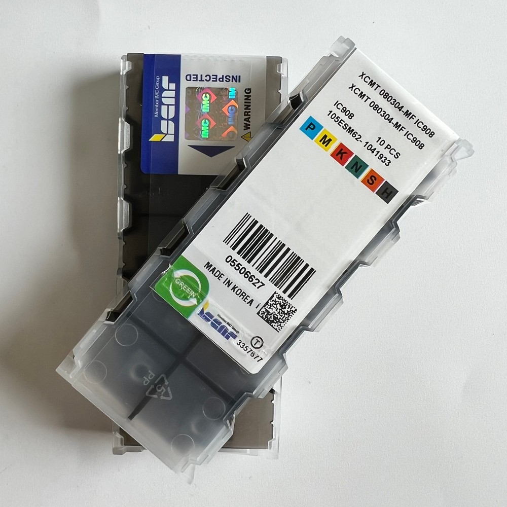 10Pcs/BOX ISCAR XCMT080304-MF IC908