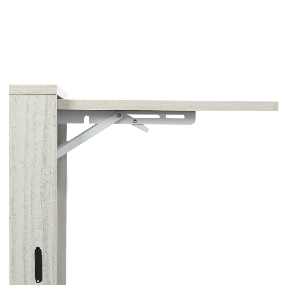 Folding Table Wall Mounted Folding Table Study Table Space Saving 31.5x16.3 in