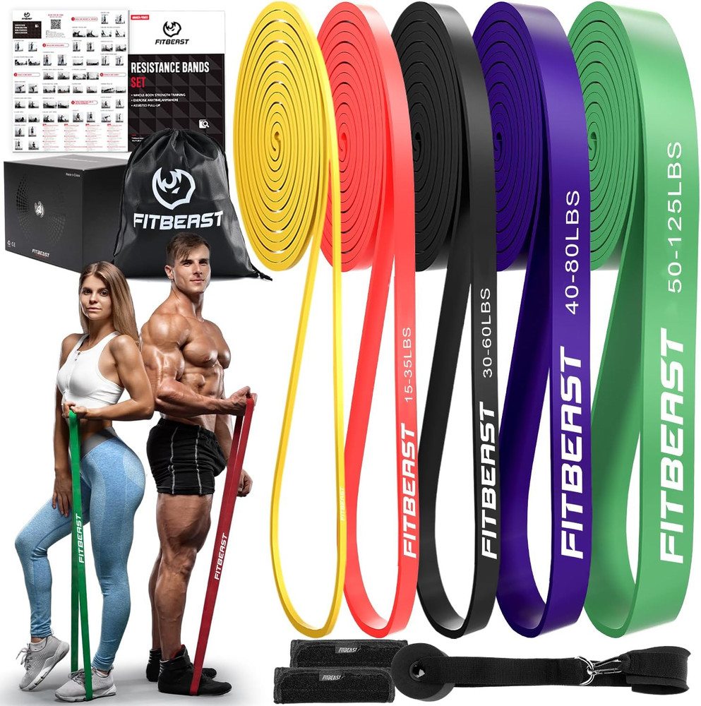 Resistance Bands Set, Pull up Assist Bands for Strength Training, Powerlifting,