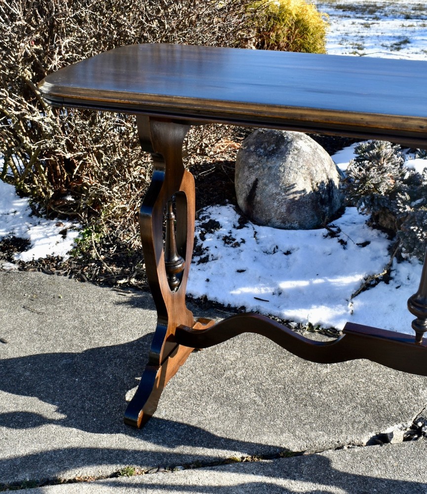 Vintage Walnut Jacobean Style Console/Sofa Table