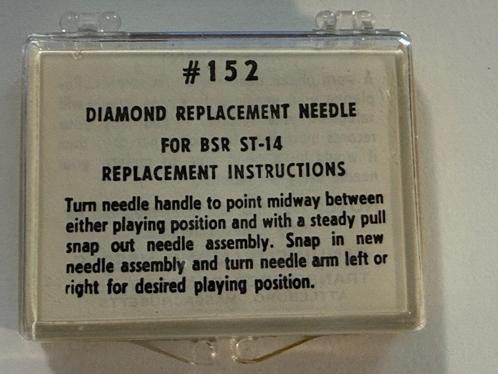 Transcriber #152 Diamond Replacement Needle FOR BSR ST-14