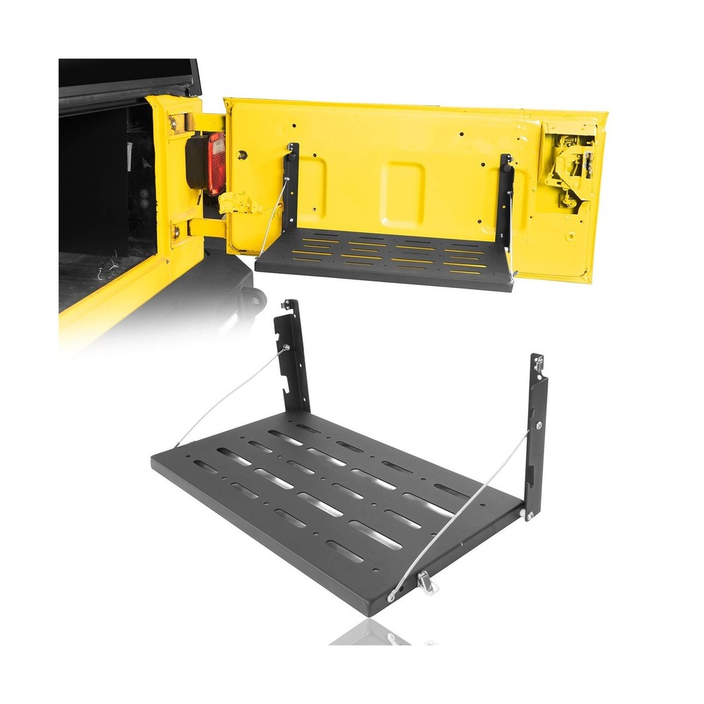 Hooke Road Tailgate Table Foldable Cargo Shelf Compatible with Jeep Wrangler ...