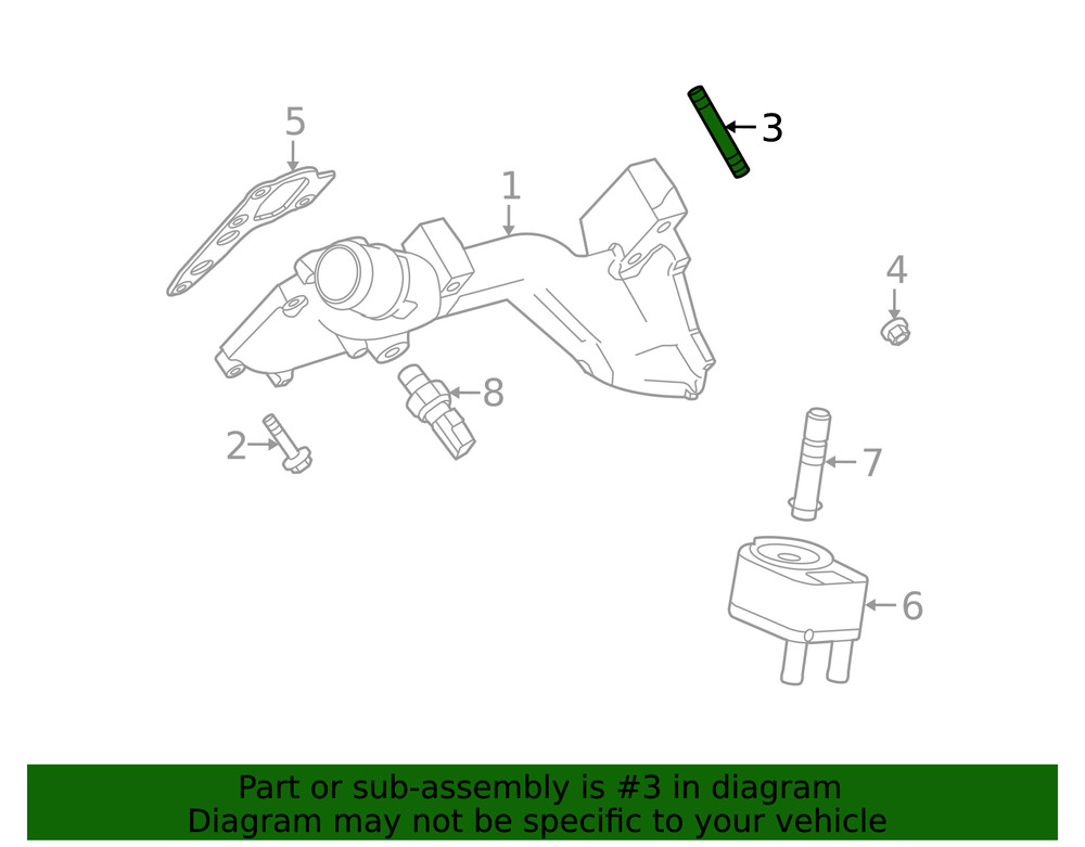 Genuine Ford Adapter Stud W712913-S437