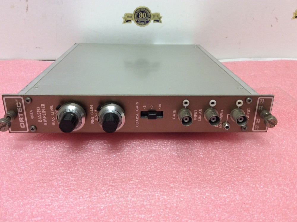 ORTEC EG&G NIM computer module model # 408A BIASED AMPLIFIER Bin Module