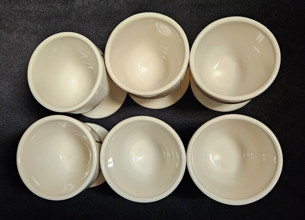 6 Rae Dunn EASTER EGG CUPS Artisan Collection MAGENTA Lot EUC