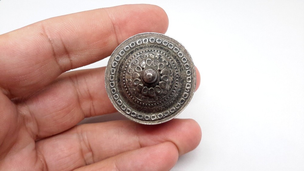 800 Silver Antique Pill BOX Trinket Snuff Box