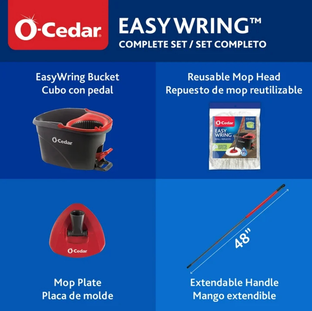 O-Cedar EasyWring Spin Mop and Bucket System