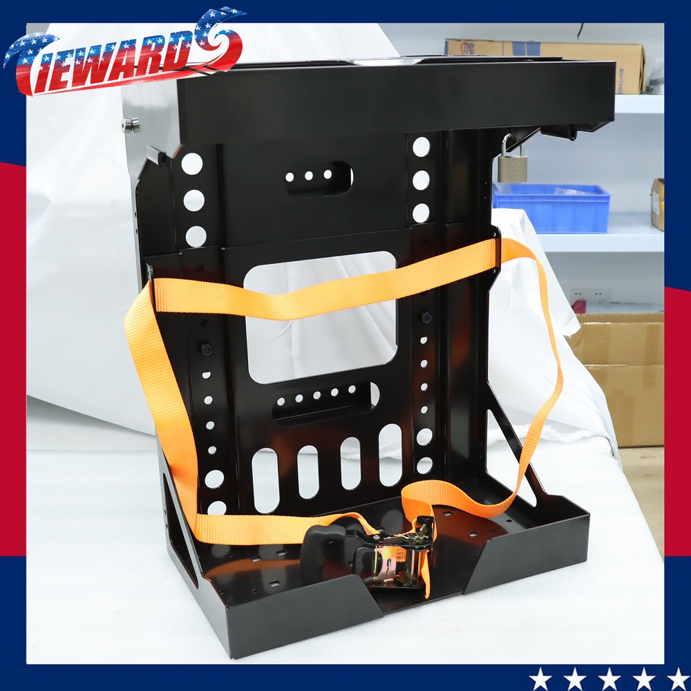 Adjustable Backpack Blower Sprayer Rack for Open & Enclosed Landscape Trailer