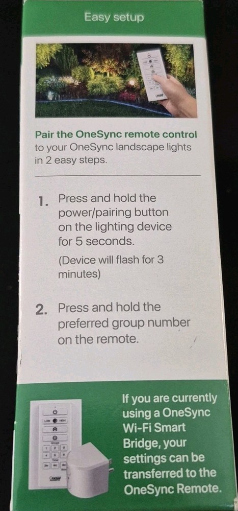 Feit Electric SYNC/REMOTE OneSync Landscape Handheld Remote Control White New