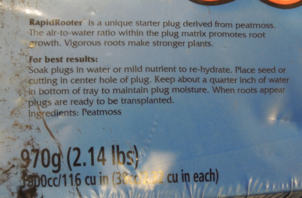 General Hydroponics Rapid Rooter Tray 50 Plugs Included - Hydroponic Germination