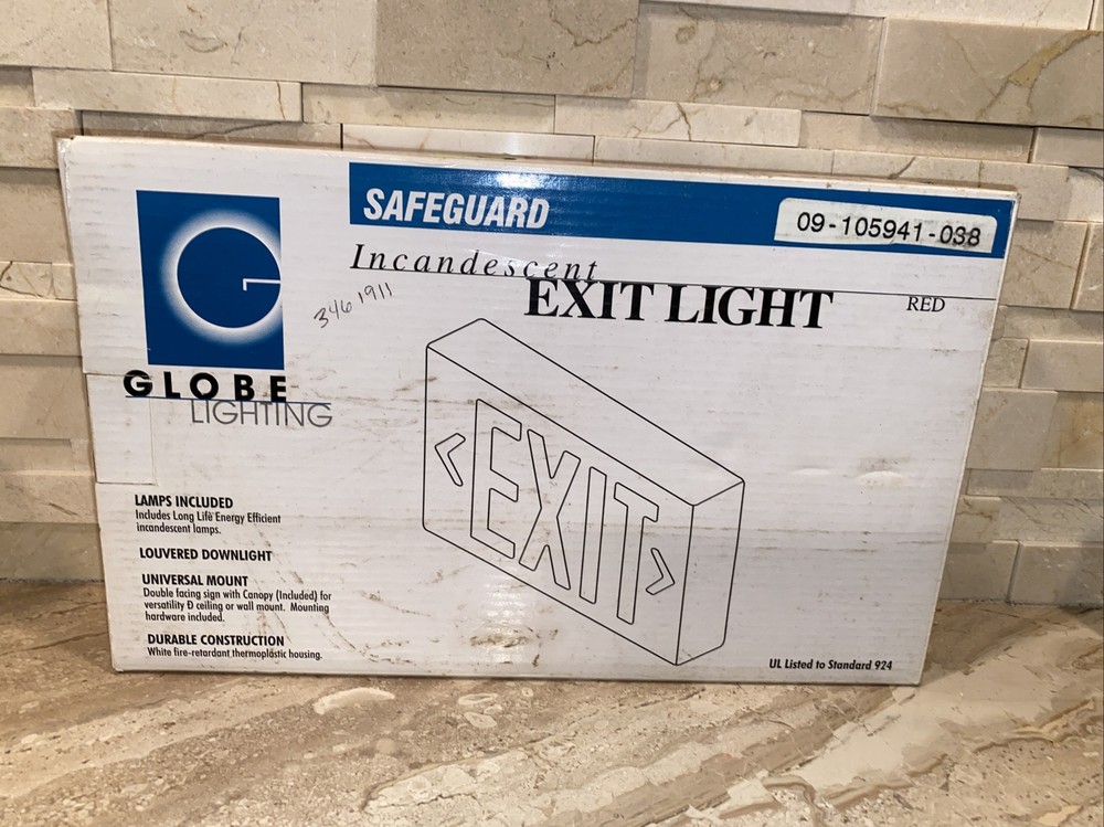 GLOBE LIGHTING SAFEGUARD EXIT SIGN