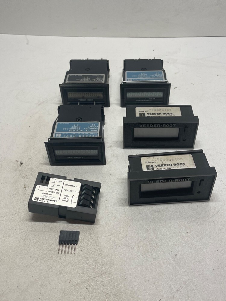 Lot of Veeder-Root Mini LX Totalizer Counters & Input Module