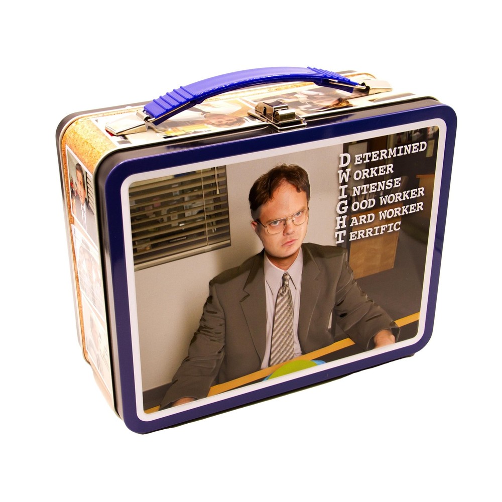 AQUARIUS The Office Fun Box – Sturdy Tin Storage with Handle, Officially License