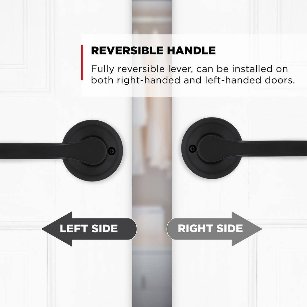 Henley Matte Black Half Dummy Door Handle
