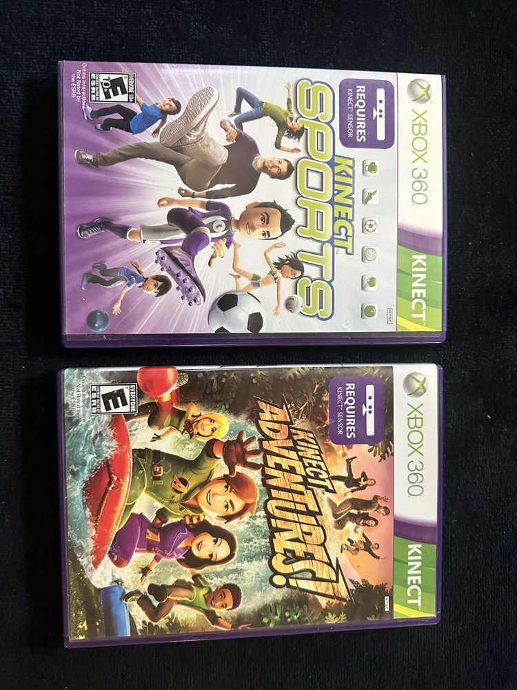 Microsoft Xbox 360 Kinect Sensor Bar Motion Camera Tested Working with 2 Games