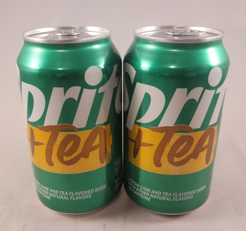 Sprite + Tea Flavored Soda - 2 Full 12 oz. Cans